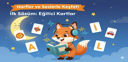 İlk Sözüm: harfler ve seslerle keşfet, eğitici kartlar